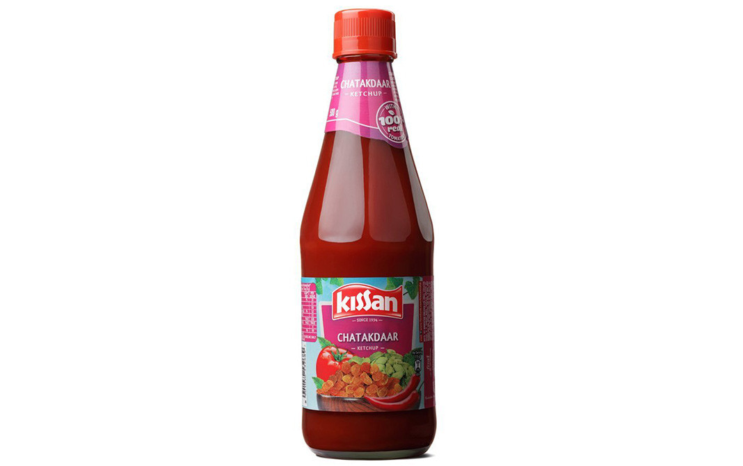 Kissan Chatakdaar Ketchup    Glass Bottle  500 grams
